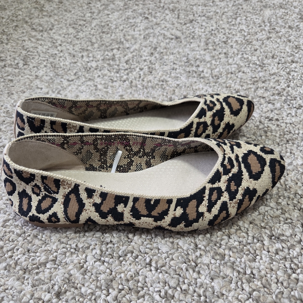 Sketchers Air Cooled Cleo Claw-Some Baklet Flats Cheetah Animal Print Sz 7 - Picture 4 of 11
